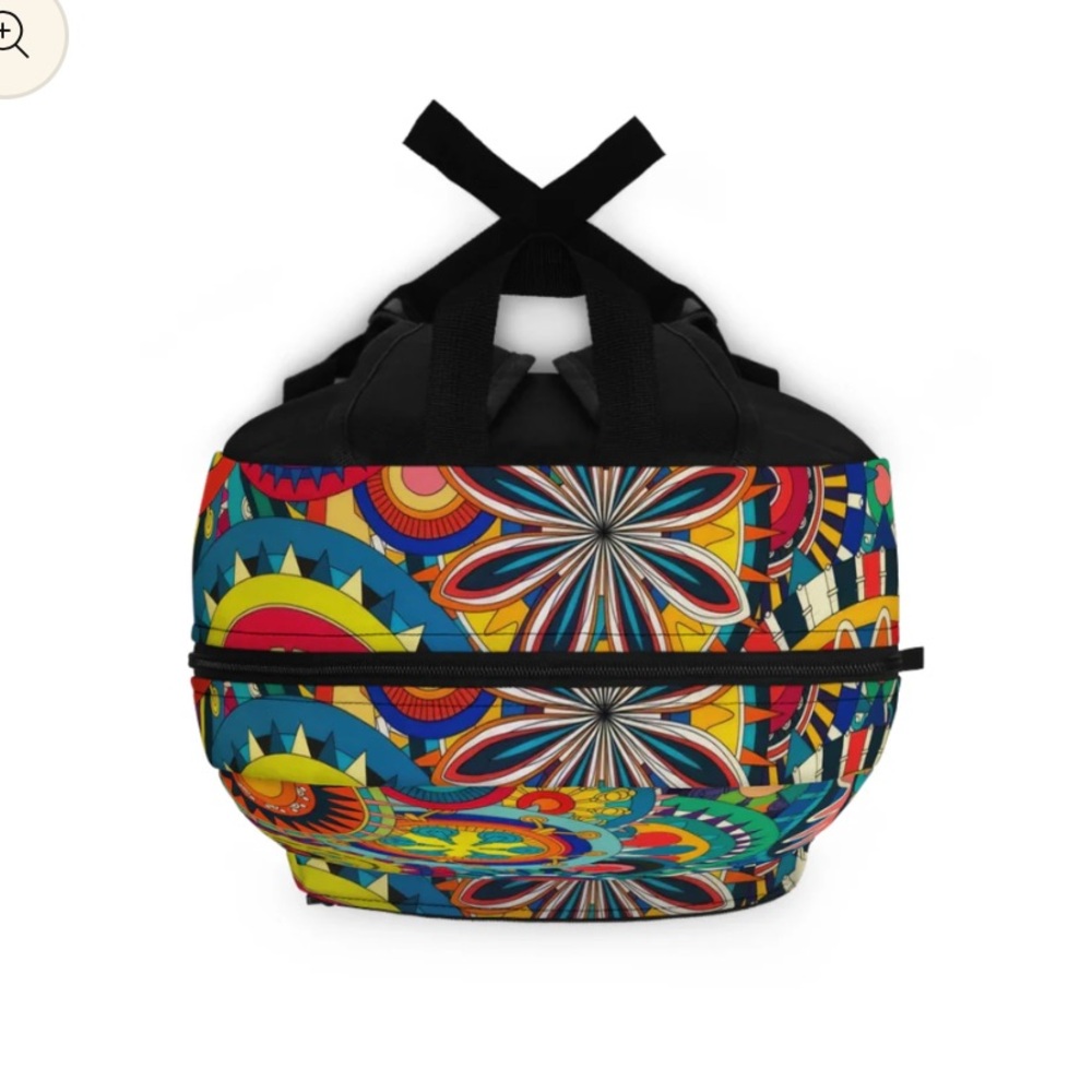 Printify Mandala Pop Colorful Backpack (New) View 4